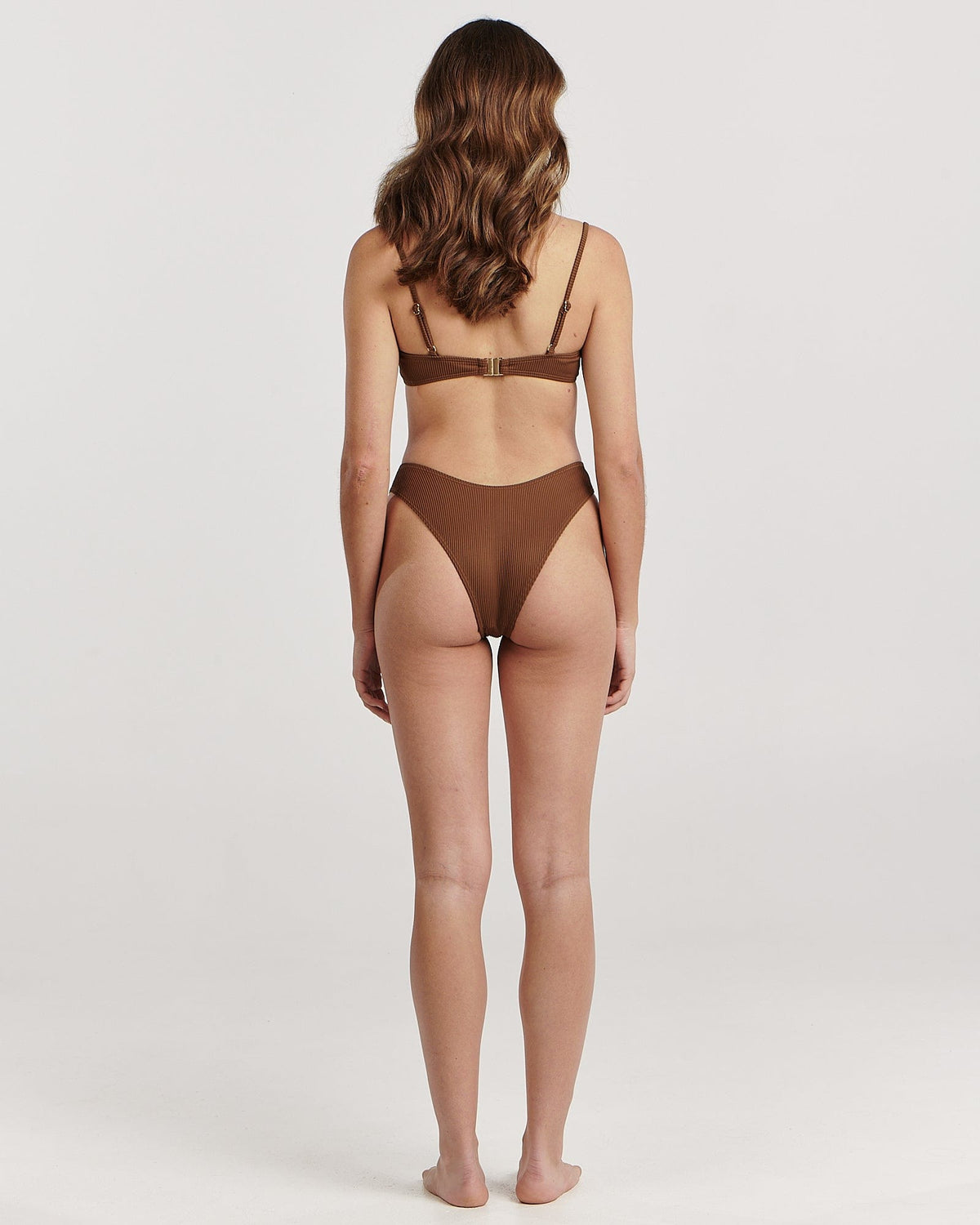 Shop Ruby Balconette Underwire Bikini Top Chocolate online in